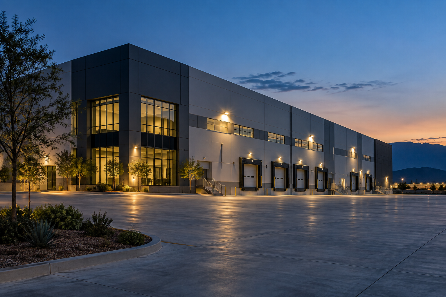 Modern institutional industrial facility