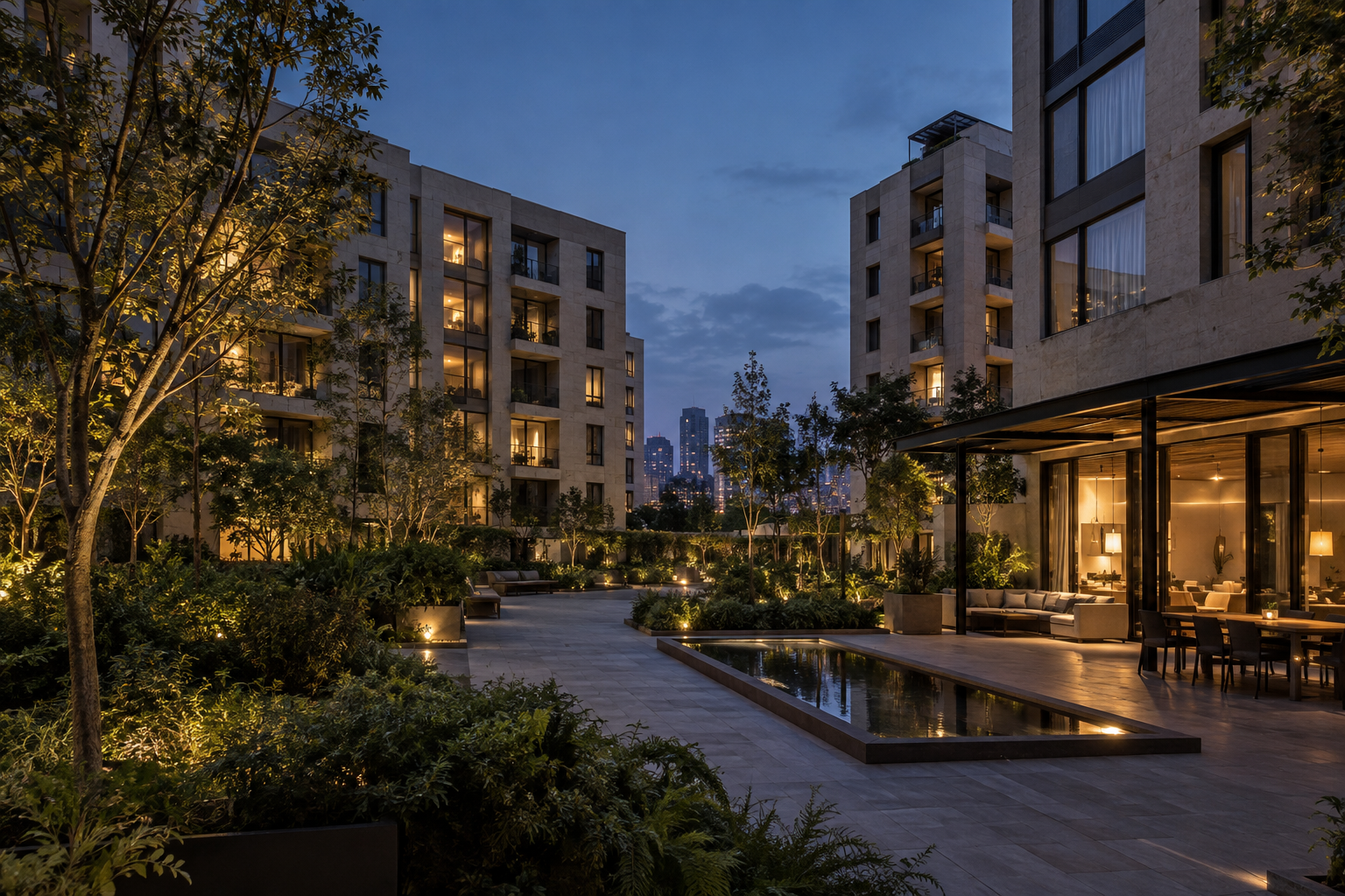Institutional multifamily residential property